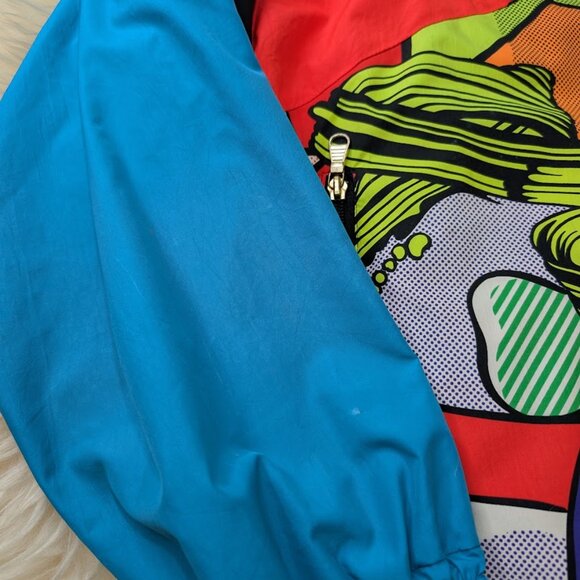 Vintage Goldwin USA Ski Team Windbreaker Comic Book Print All Over Men Large - Picture 2 of 16